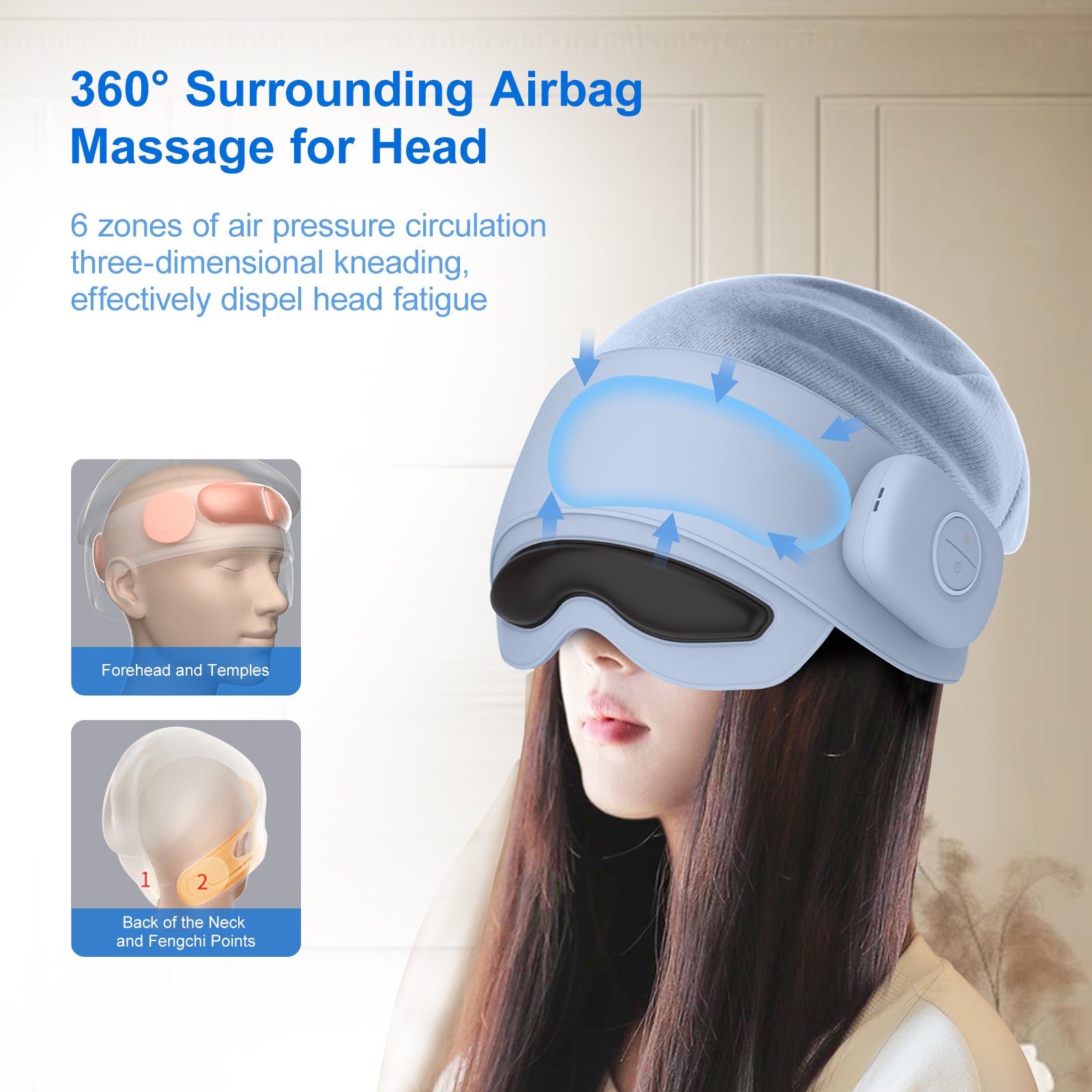 2025 Best-Selling Smart Head Massager With Eye Relief & Heating Function - DropOnline.co