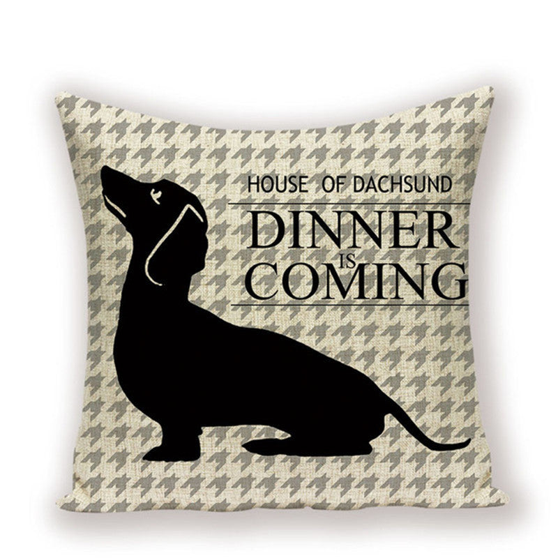 Dachshund Cushion Cover Fungus Sausage - DropOnline.co