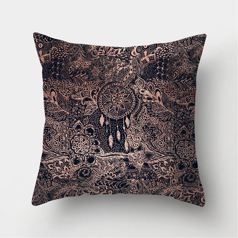 Leather Velvet Pillowcase Sofa Cushion Cover - Luxury Textured Throw Pillow for Home - DropOnline.co
