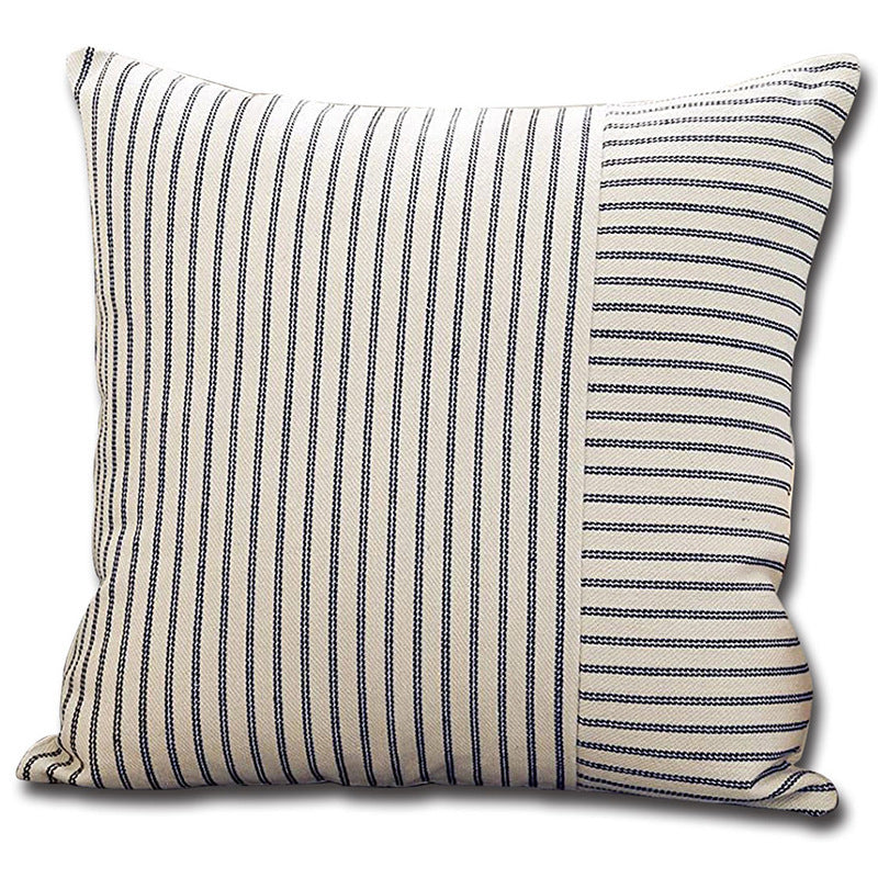 Modern Decorative Striped Canvas Pillow Cover Home Home Sofa Bedroom Cushion - DropOnline.co