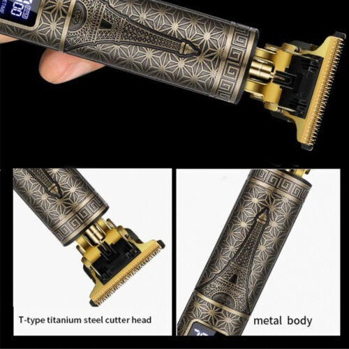 Beard Trimmer Hair Clippers Cordless Rechargeable Hair Cutting Barber Shaving Machine For Men USB Charging - DropOnline.co