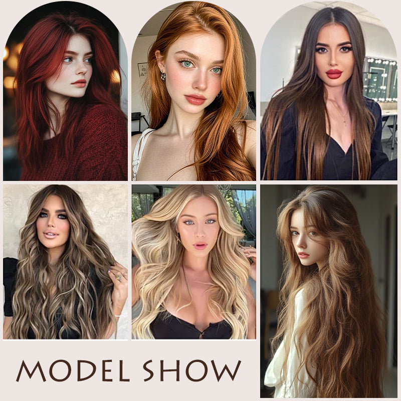 Holdbalance Straight Clip In Hair Extensions 24inch Hair Extensions For Women 6PCS Long Soft Synthetic Natural Hairpieces - DropOnline.co