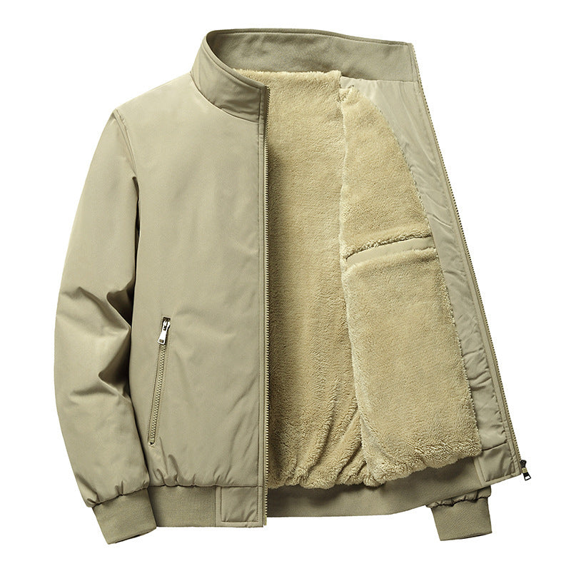 Collar Cotton-padded Coat Oversized Coat Men - DropOnline.co