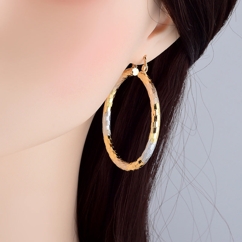 Simple Gold Women's Metal Alloy Earrings - DropOnline.co