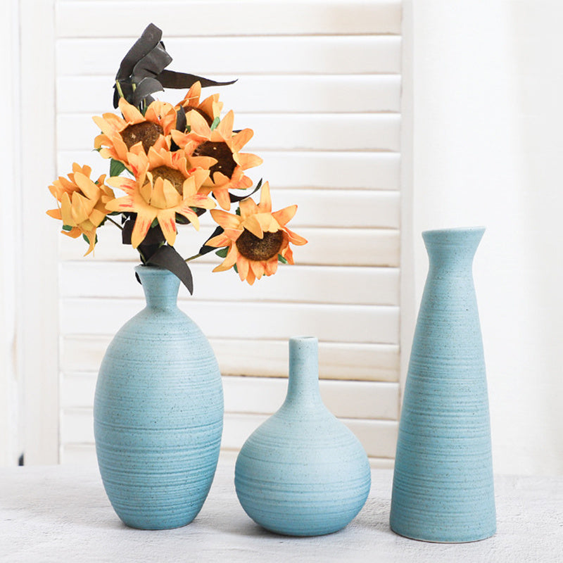 Creative Home Ceramic Crafts Ceramic Vase Desk Hydroponic Vase Decoration Home Decoration Vase - DropOnline.co