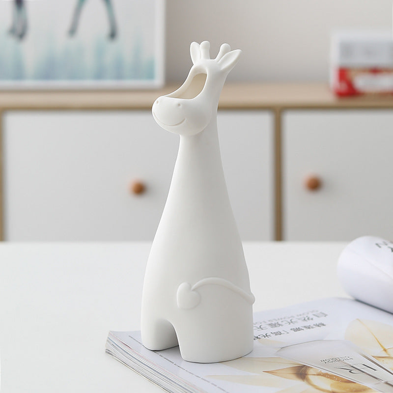 White Ceramic Vase Simple Home Decoration - DropOnline.co