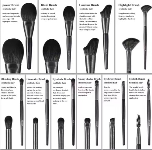 BEILI Low MOQ Ship Fast Custom High Quality Make Up Brushes Wholesale Wood Handle Premium Natural10pcs Makeup Brush - DropOnline.co
