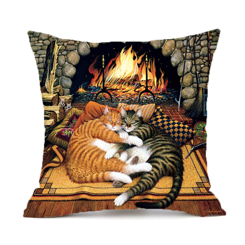 Animal Wolf Series Car Pillowcase Sofa Back Cushion Pillow - DropOnline.co