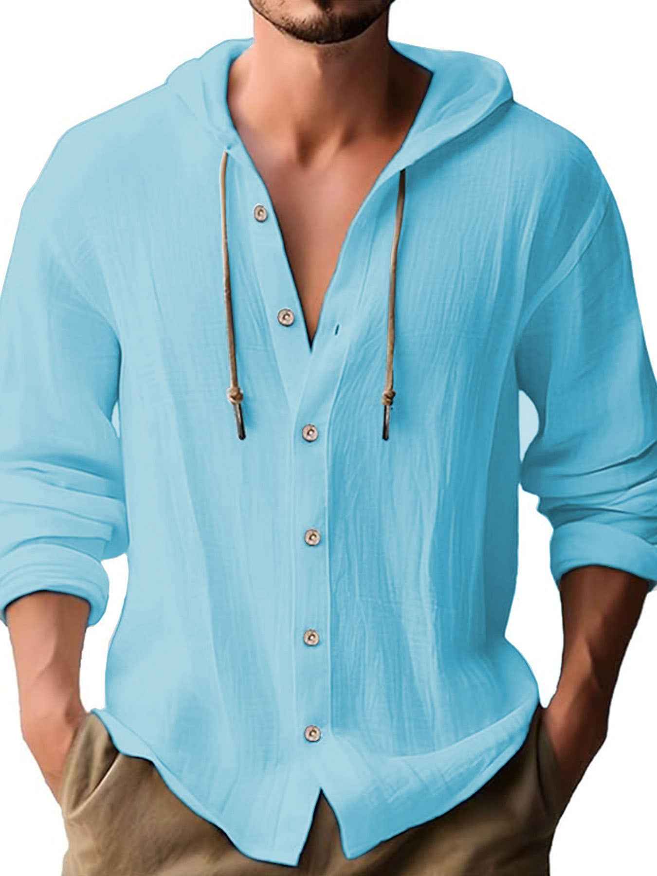 Men's Casual Long Sleeve Top - Comfortable Everyday Shirt