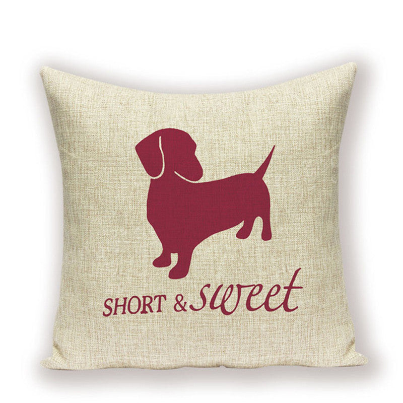 Dachshund Cushion Cover Fungus Sausage - DropOnline.co
