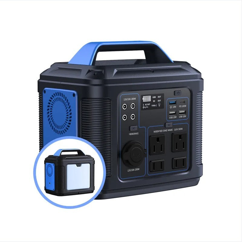 296Wh 80000mAh Lithium Battery Generator Solar For Outdoor Camping RV Home - DropOnline.co