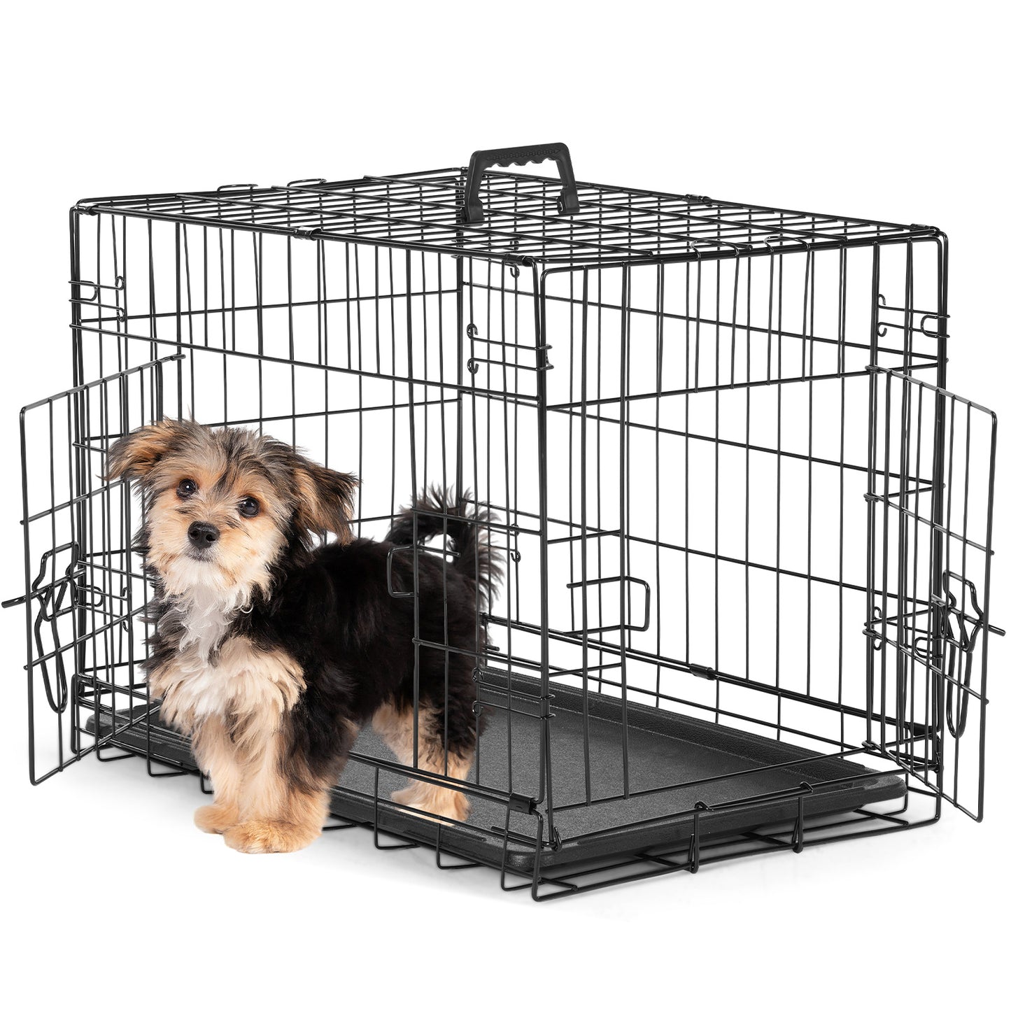 A Dog Cage With Two Doors - DropOnline.co