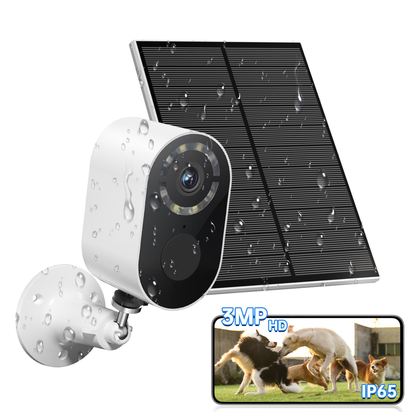 Solar Battery Security Camera Wireless Wifi CCTV Solar Powered Camera Surveill Camera Outdoor - DropOnline.co