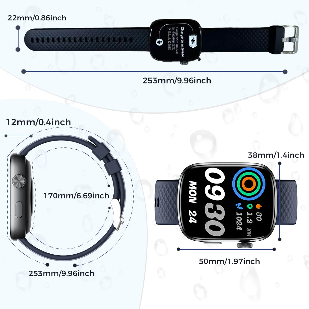 1.95-inch Smartwatch Fitness Tracker With Multiple Exercise Modes - DropOnline.co