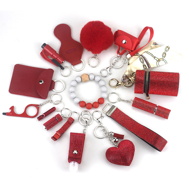 Diving Fabric Self-defense Alarm Keychain - DropOnline.co