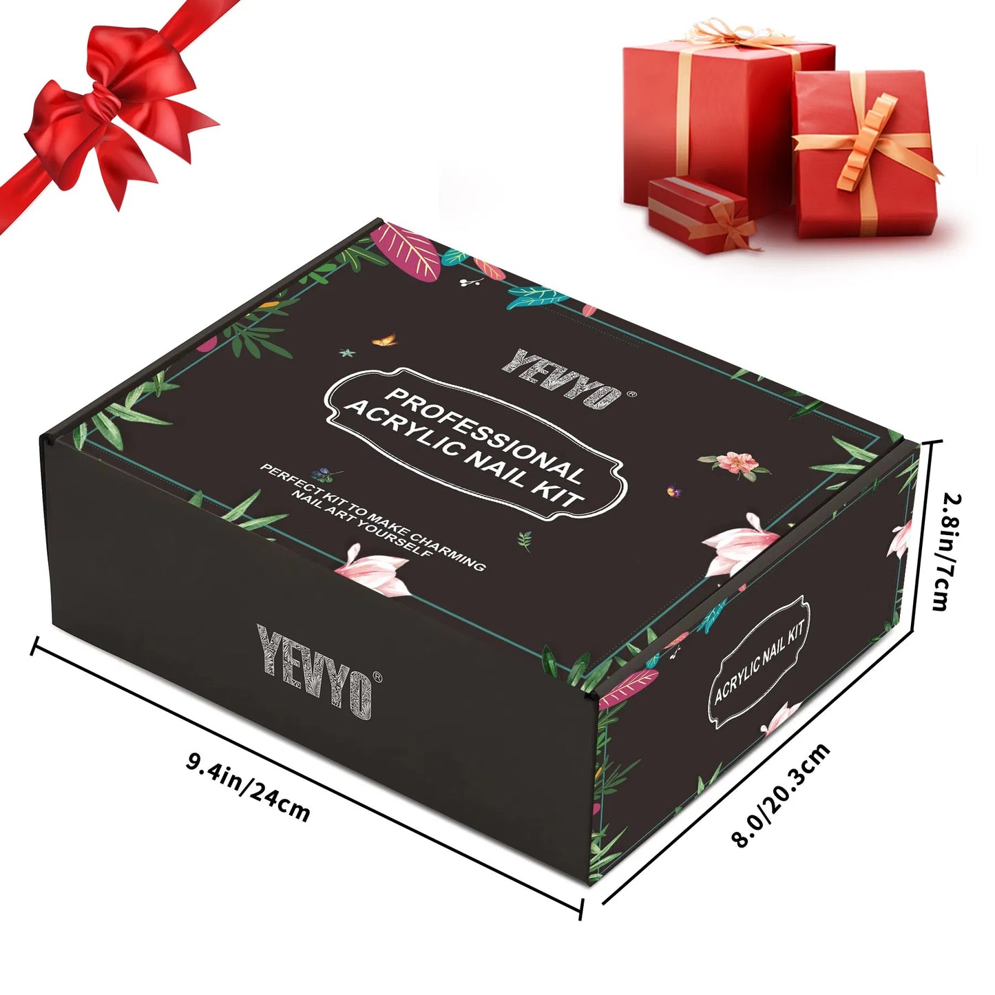 Acrylic Nail Kit With Drill, 4 Colors Gel Polish And UV Light Nail Kit, Birthday Gifts For Women, Valentines Day Gifts For Girl, Professional Nails Kit Acrylic Set With Everything For Beginners - DropOnline.co