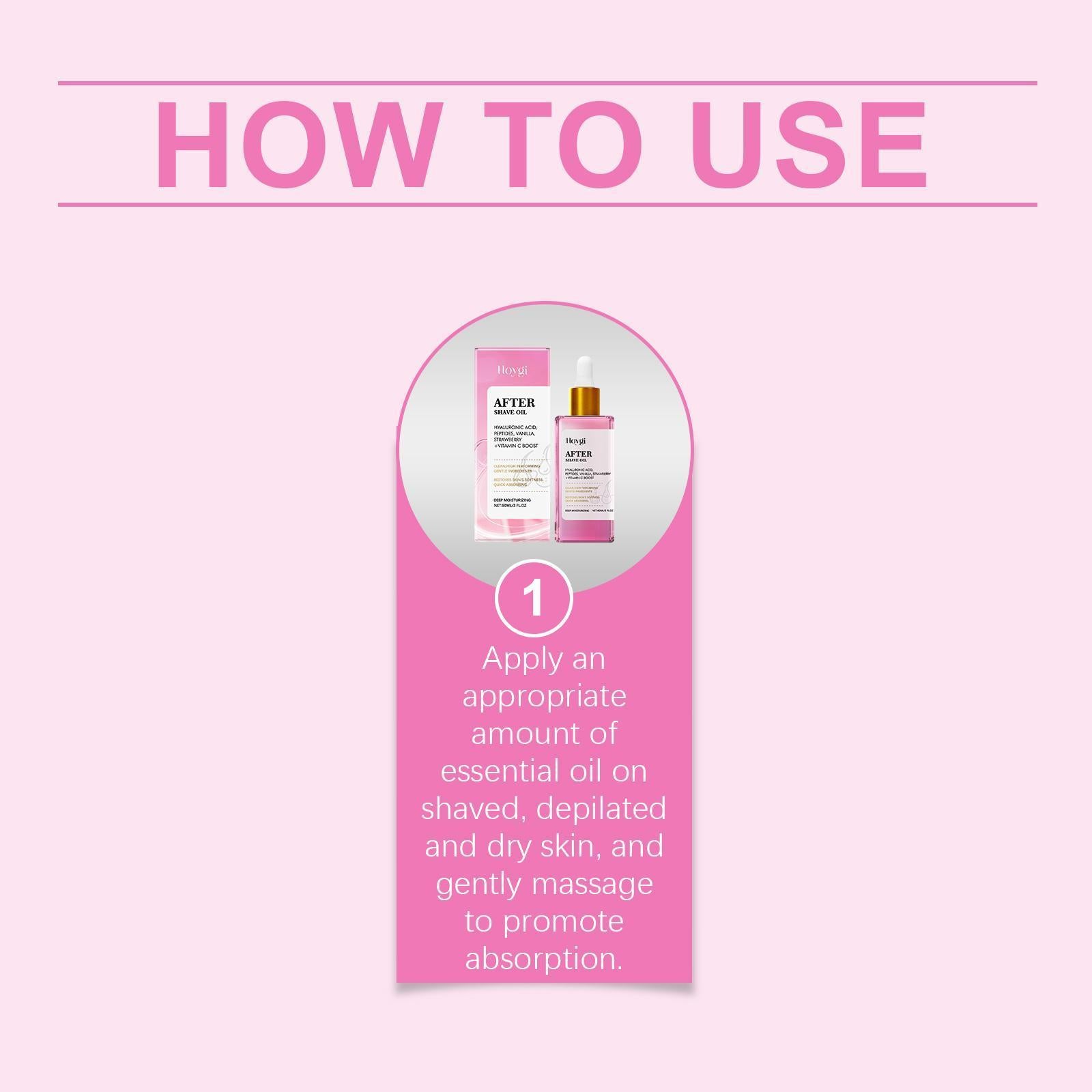 Hoij Strawberry Aftershave Oil Soothing And Moisturizing Daily Care - DropOnline.co