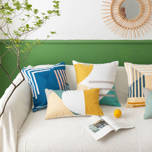 Embroidered Sofa Cushion Fashion Pillow Cover Car Cushion Embroidered Cushion - DropOnline.co