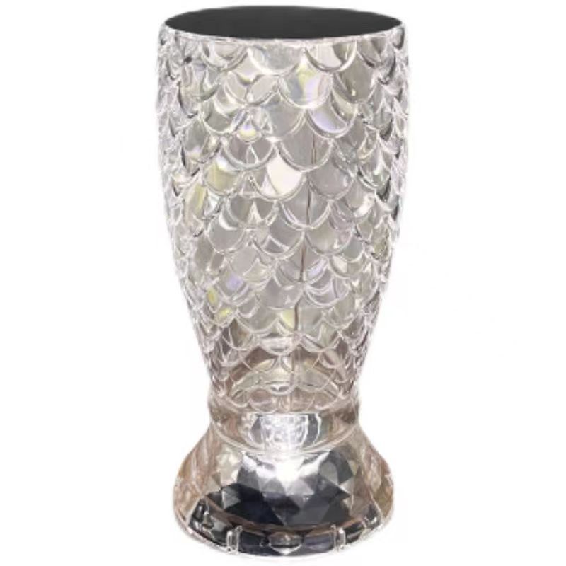 Fish Scale Lamp With USB Port LED Rechargeable Touch Night Light Crystal Lamp For Bedroom Living Room Party Dinner Home Decor Creative Lights - DropOnline.co