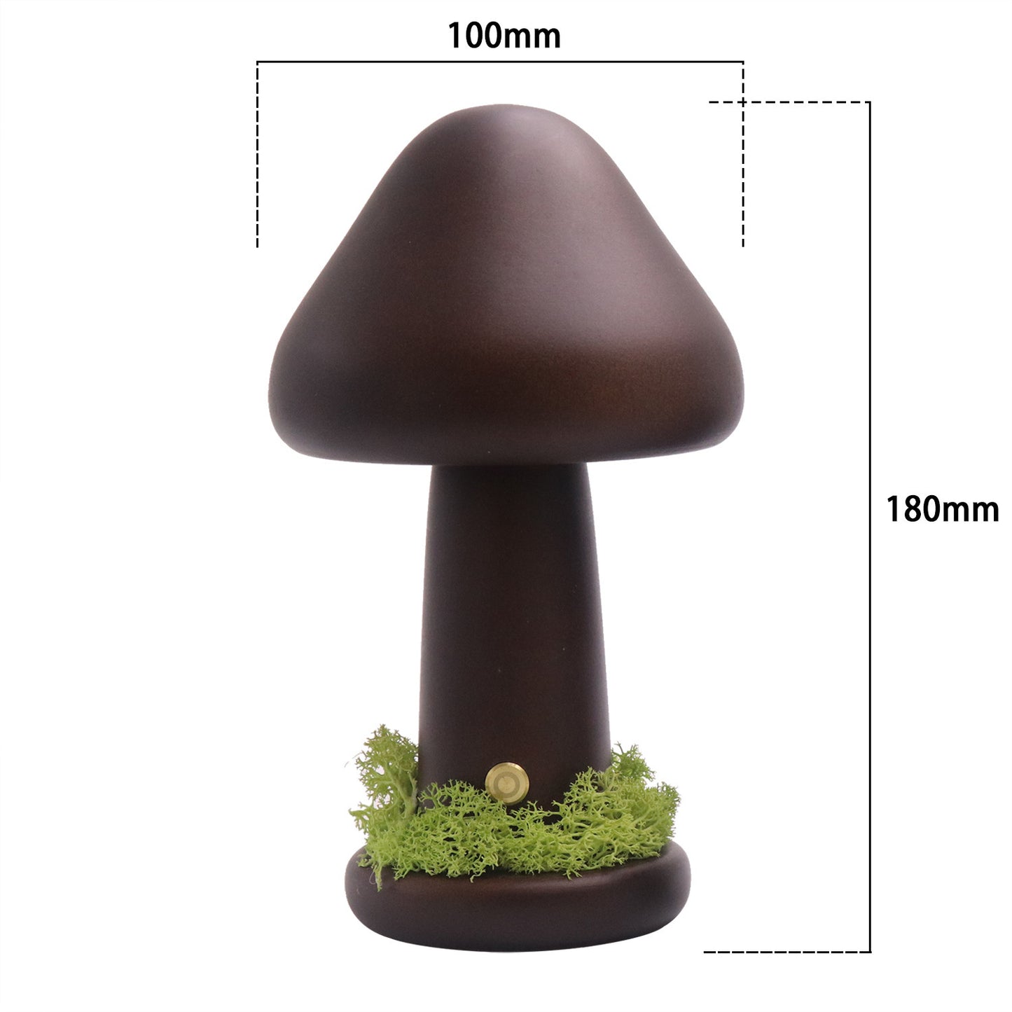 Twisted Mushroom Night Warm Light Touch Bedroom Bedhead Night Light Beech Wood LED USB Decorative Atmosphere Lamps Home Decor - DropOnline.co
