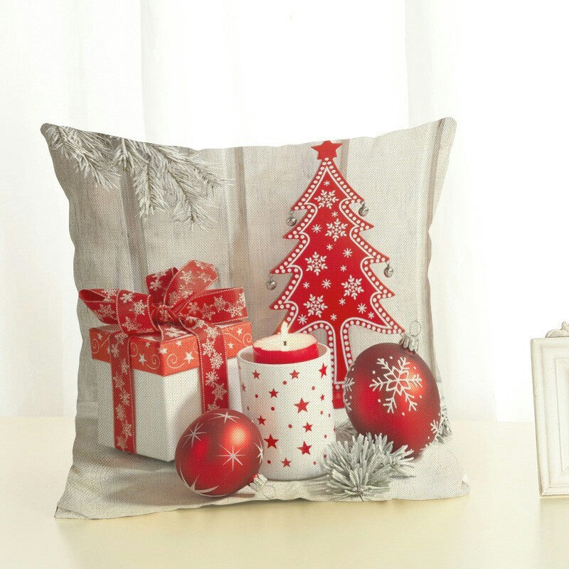 Christmas Polyester Fabric Sofa Cushion And Pillowcase - DropOnline.co