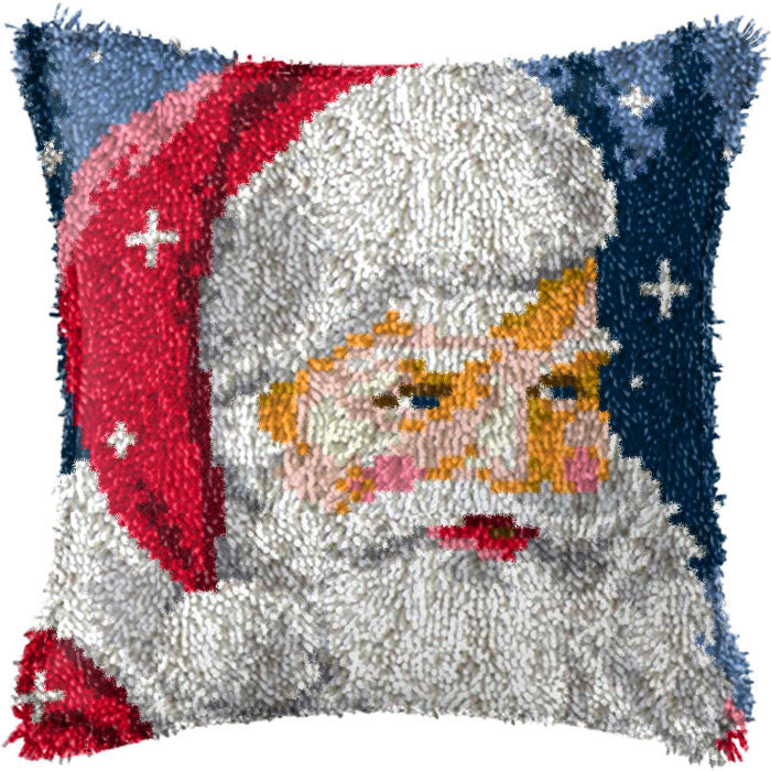 Diy Handmade Christmas Cushion Wool Embroidered Pillow Material Package - DropOnline.co
