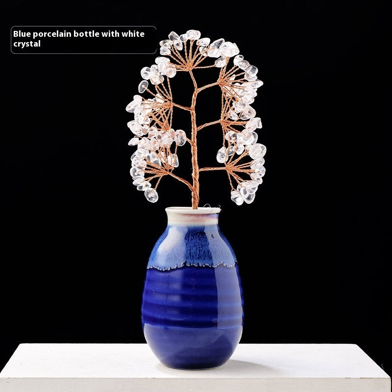 Natural Crystal Gravel Pachira Macrocarpa Crafts Ornaments Home Decor - DropOnline.co