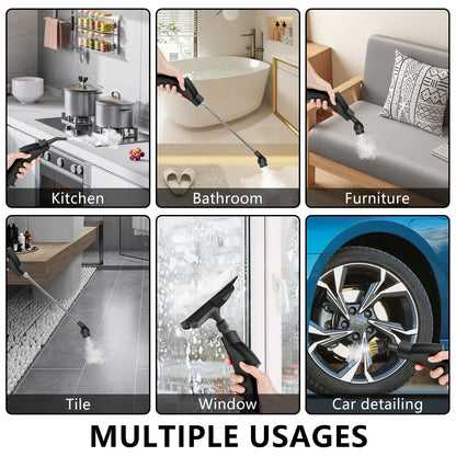 2500W Handheld Steam Cleaner - High-Pressure Multi-Surface Cleaning System