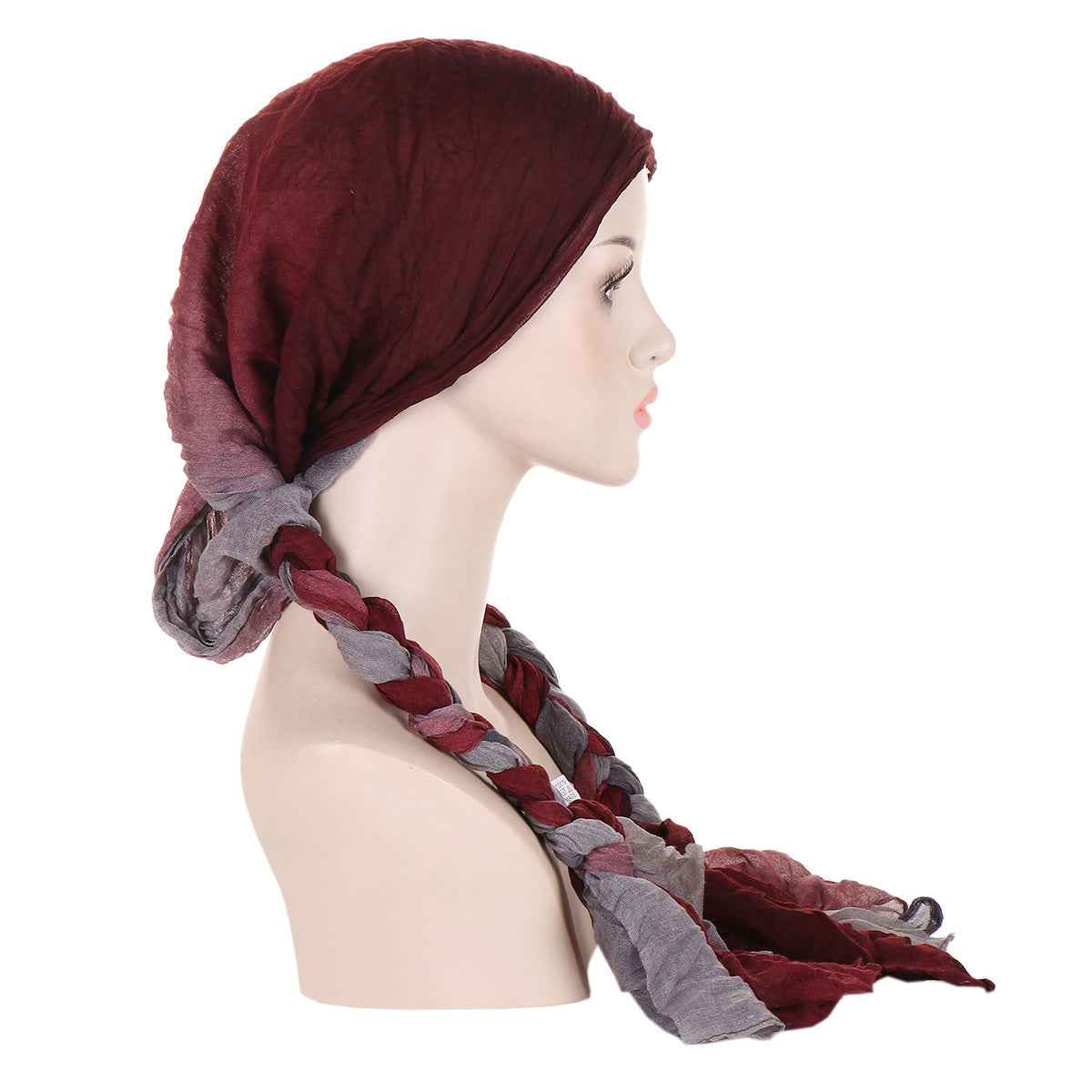 Tam-o'-shanter Hand-woven Braid Bandana Scarf Female Cap - Artisan Beret