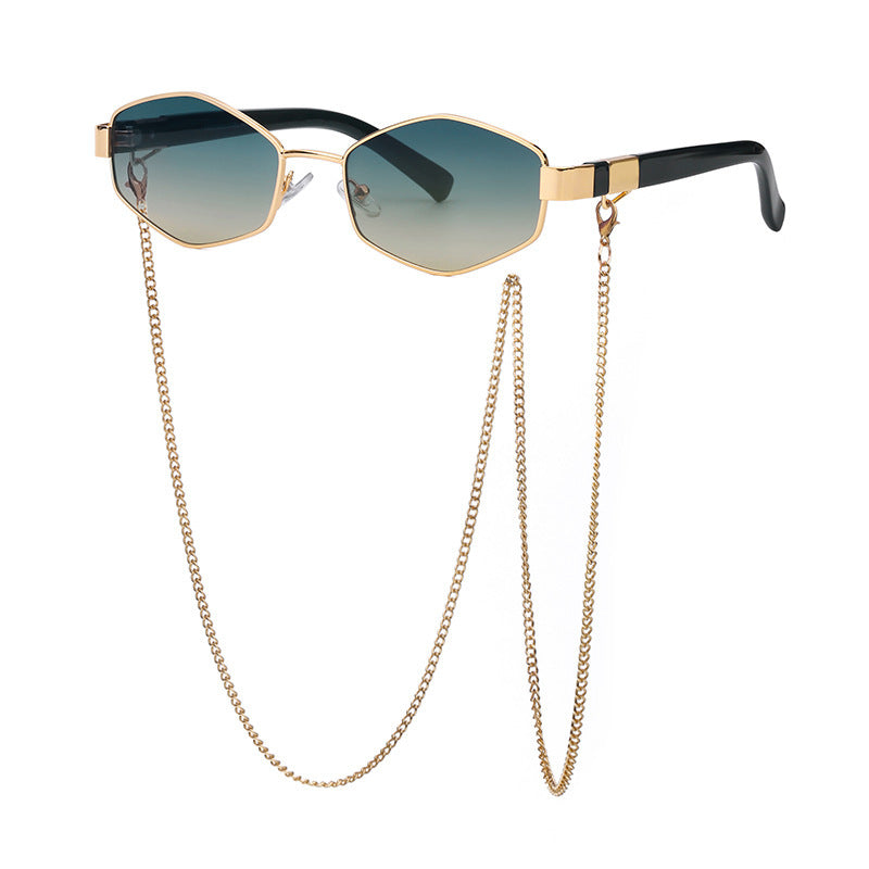 Women's Fashion Personality Chain Korean Style Sunglasses - Trendy Eyewear - DropOnline.co