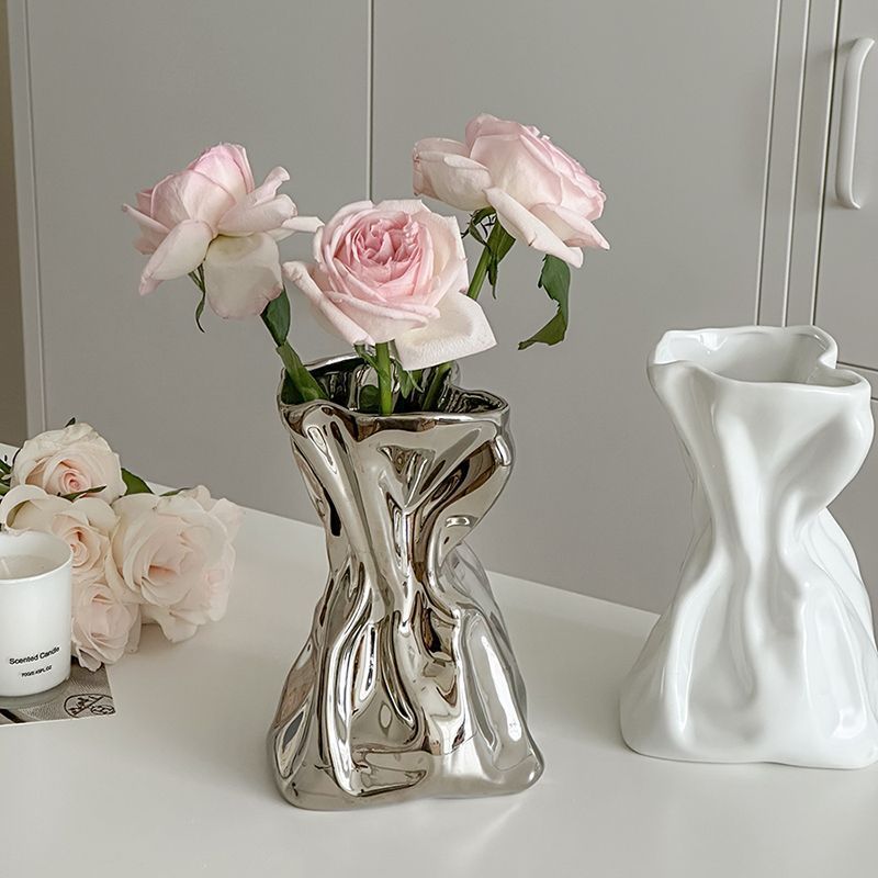 Simple Cream Style Vase Decoration Home Decoration - DropOnline.co