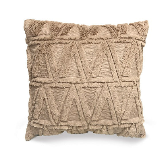 Plush Solid Color Sofa Pillowcase Living Room Cushion - DropOnline.co