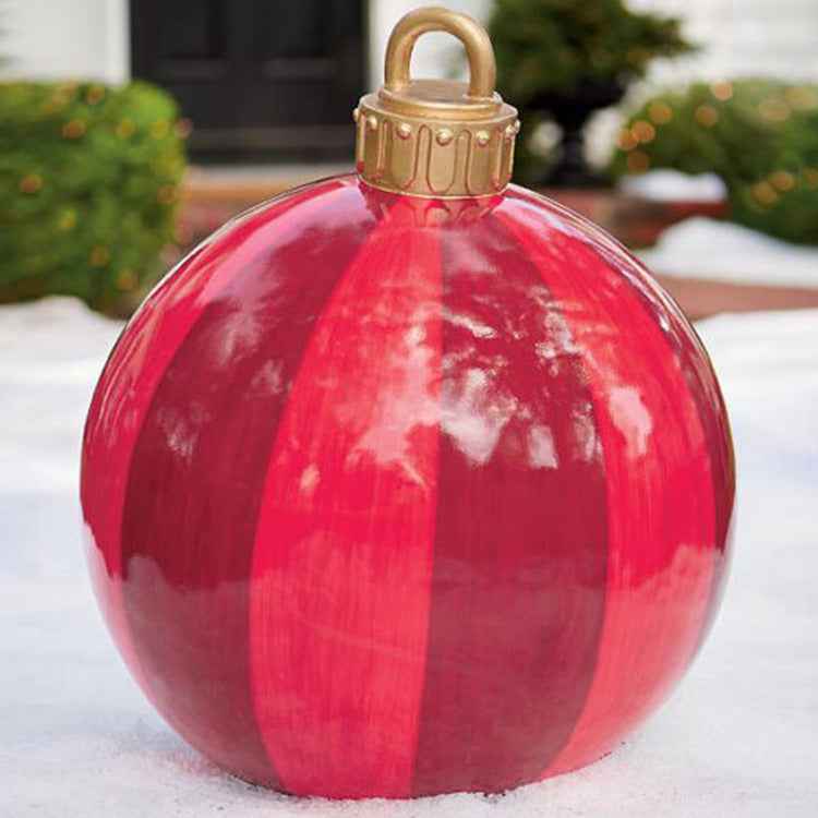 Giant Inflatable Christmas Ball 60cm - PVC Outdoor Ornament Decoration for Tree & Yard - DropOnline.co