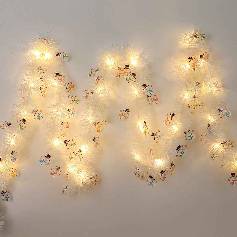 Christmas Ribbon LED Strip Lights - Festive Atmosphere String with Character Designs - DropOnline.co