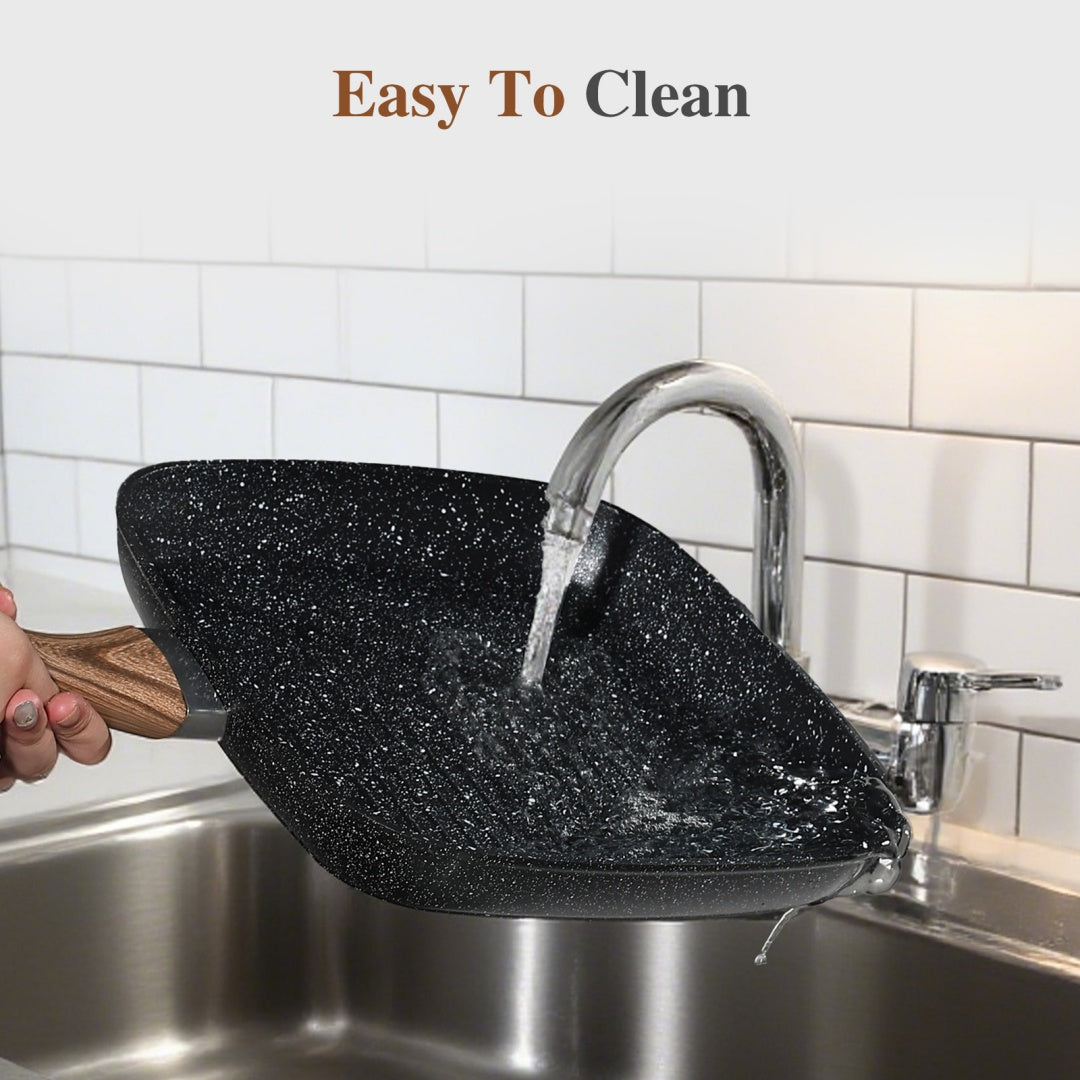 Nonstick Frying Pan Skillet Set, 3 Piece Square Grill Pans With Stay Cool Handle & PFOA Free, Compatible With All Stovetops - DropOnline.co