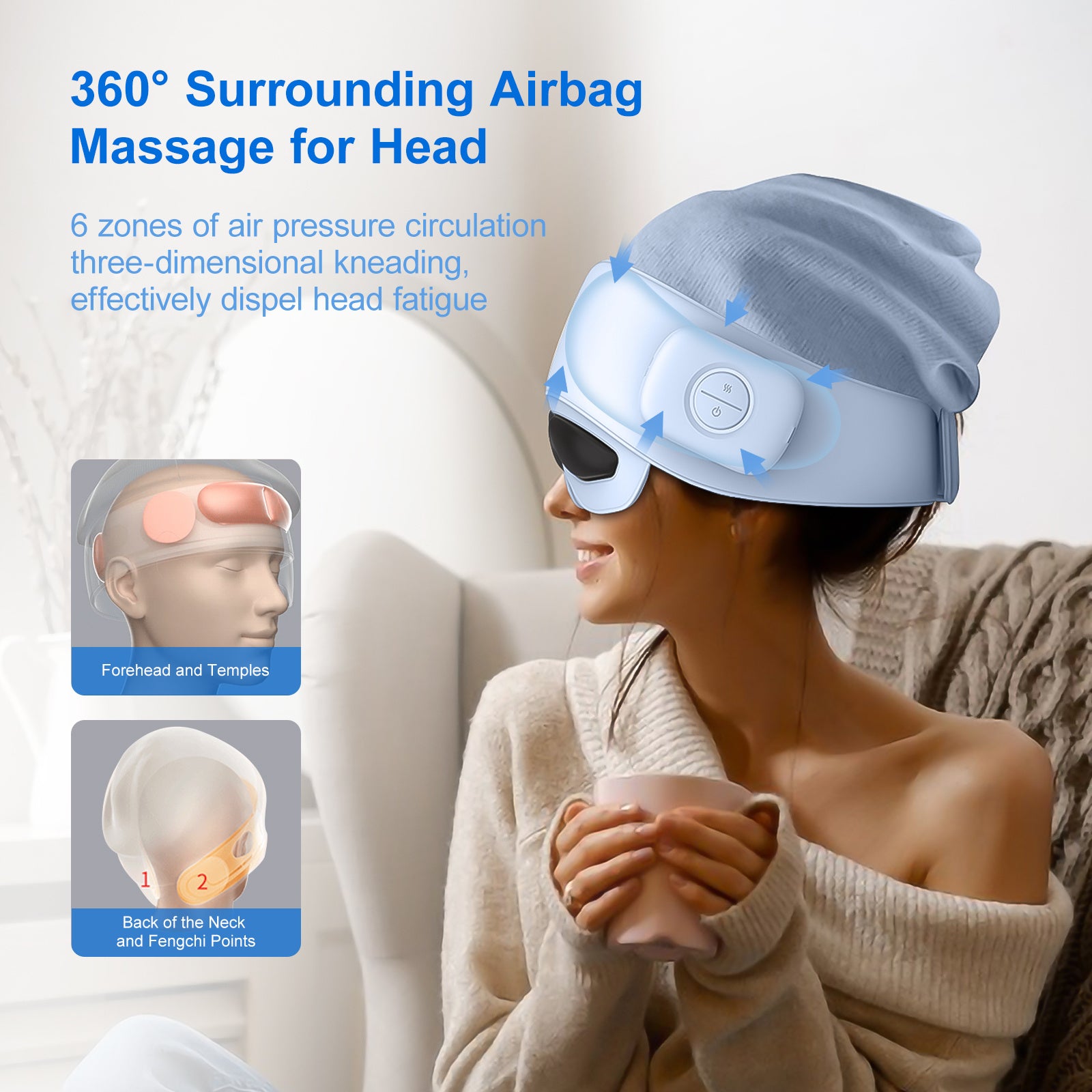 2025 Best-Selling Smart Head Massager With Eye Relief & Heating Function - DropOnline.co