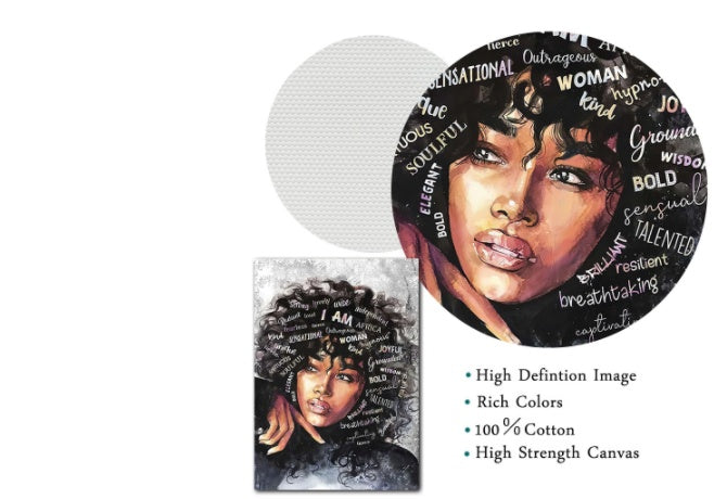 Black Woman Art Print Poster Room Home Decor Painting - DropOnline.co