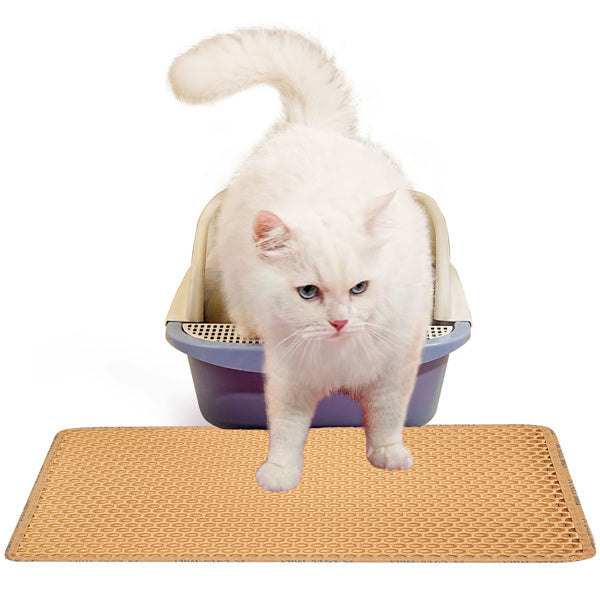 Double Layer Rice Shaped Cat Litter Pad - DropOnline.co