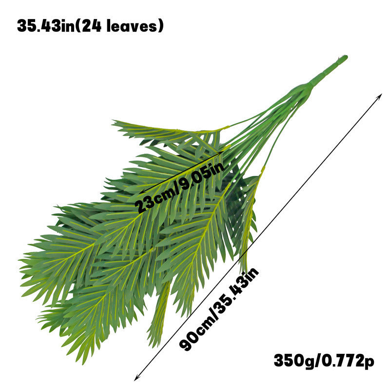 Simulation Green Plant 12-24 Head Beam Round Back Of Turtle Wall Decoration Garden - DropOnline.co