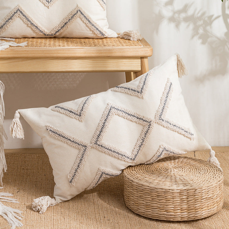 Velvet Holding Sample Home Sofa Cushion Cover - DropOnline.co