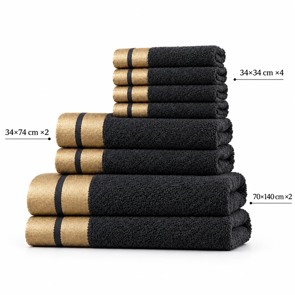 Dark Gray towel set