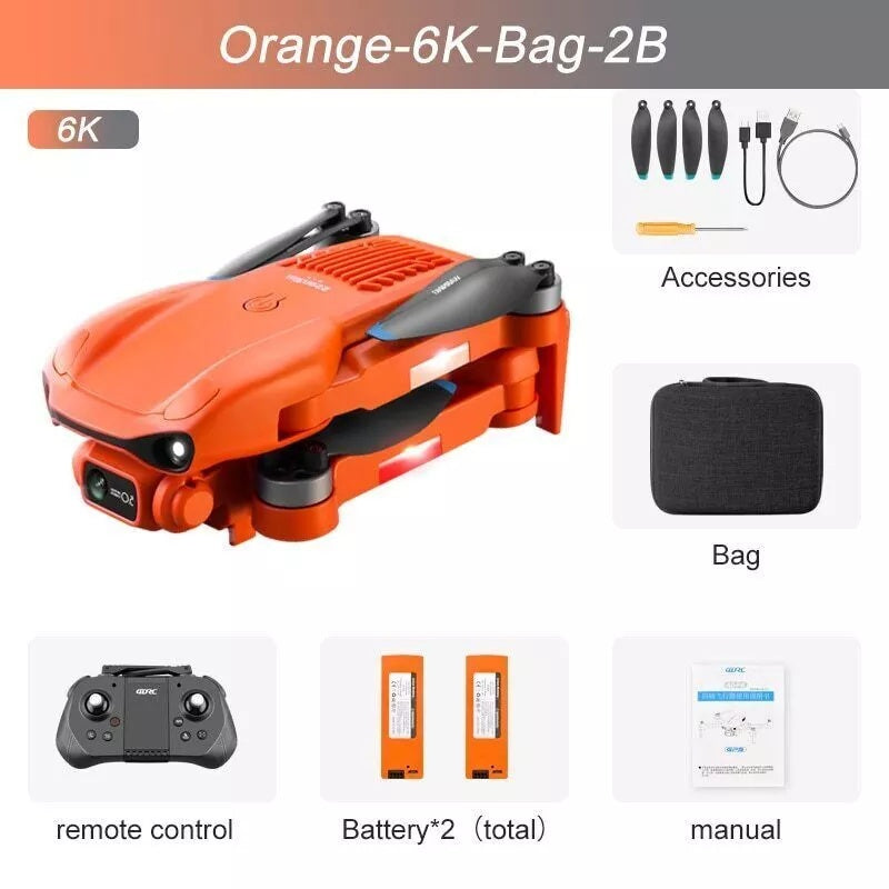 4DRC F12 RC Drone GPS 5G WIFI 6K HD Wide Angle Dual Camera Smart Follow Quadcopter,Professional Drones,adult Drones, For Beginners,Logistics Is Randomly Sent By USPS,FEDEX - DropOnline.co