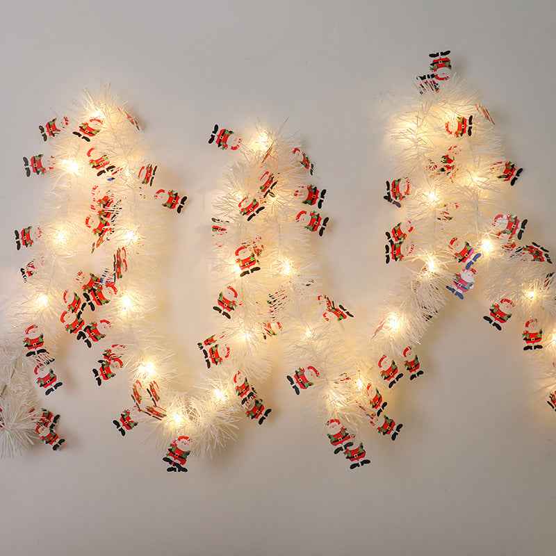Christmas Ribbon LED Strip Lights - Festive Atmosphere String with Character Designs - DropOnline.co