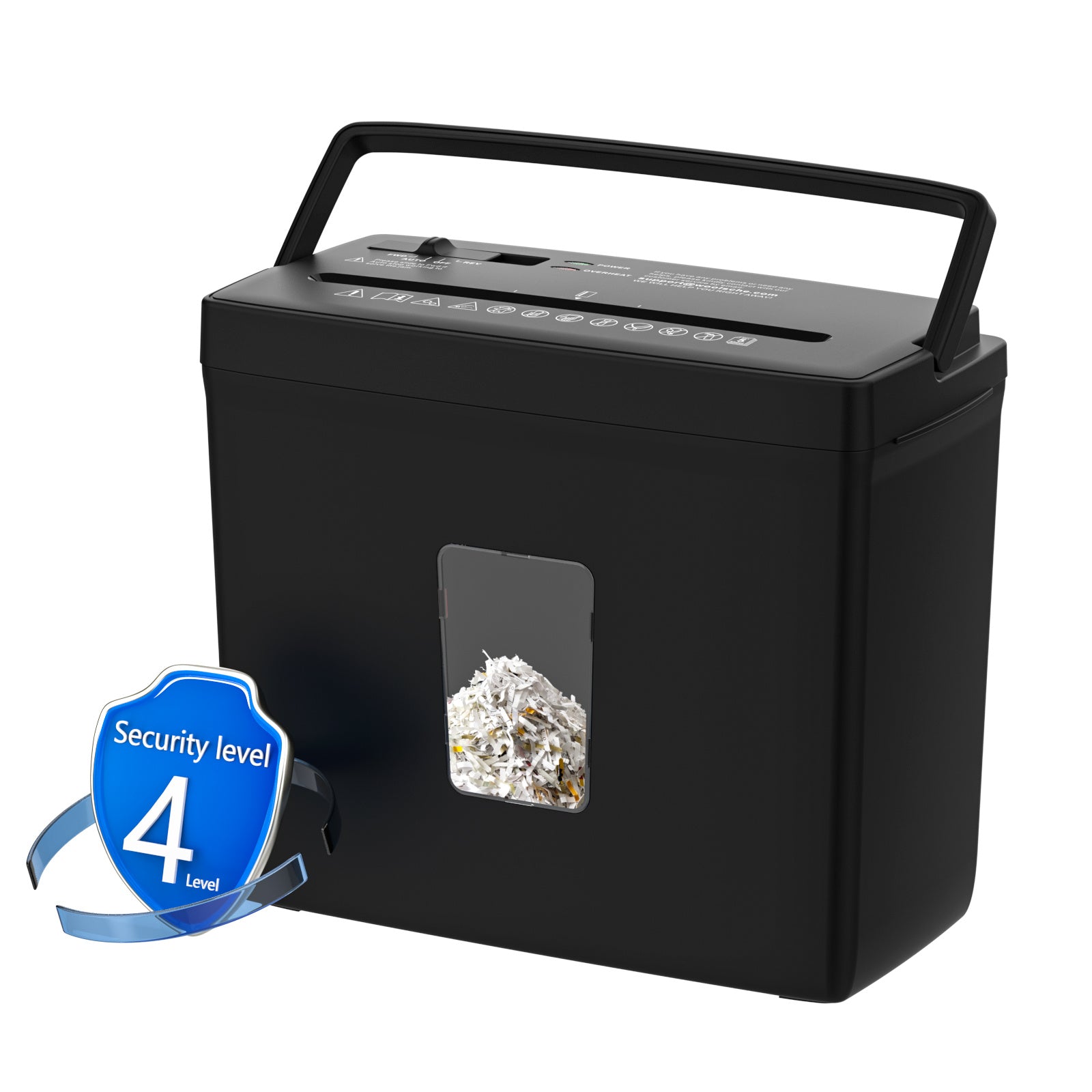 Woolsche 5 Sheet Cross Cut Paper Shredder For Home Use, Jam Proof - DropOnline.co