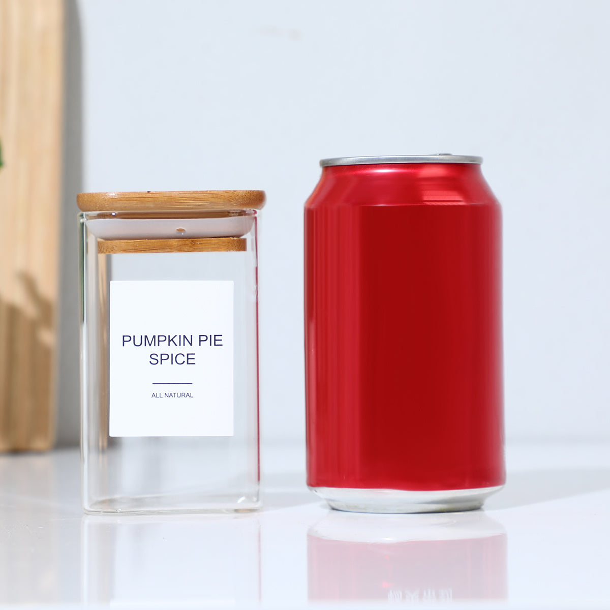 12 Pcs Square Spice Jars With 72 Stickers, Kitchen Pepper Jars For Salt Seasoning, Snacks, Tea, Coffee - DropOnline.co