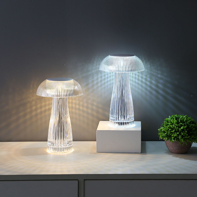 Creative Crystal Lamp Jellyfish Table Lamp Light Luxury Touch Decoration Home Decor - DropOnline.co