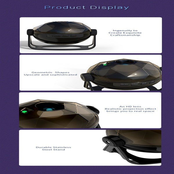 Galaxy Starry Sky Projection Lamp, Indoor Atmosphere Lighting Decoration - DropOnline.co