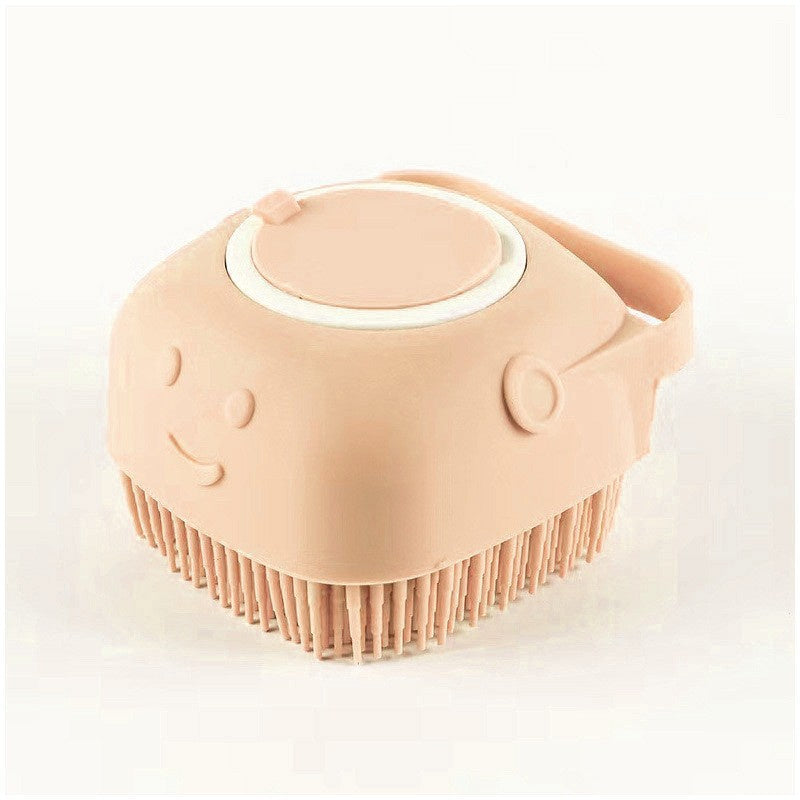 Silicone Dog Bath Massage Gloves Brush - Pet Grooming Tool with Shampoo Dispenser for Dogs & Cats - DropOnline.co