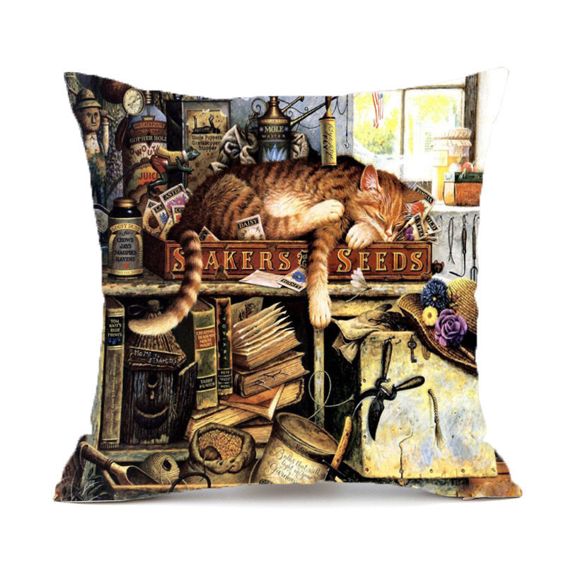 Animal Wolf Series Car Pillowcase Sofa Back Cushion Pillow - DropOnline.co