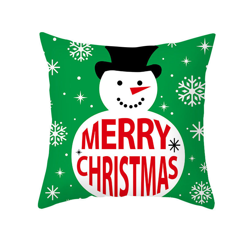 Cartoon Letter Printed French Velvet Cushion Cover - DropOnline.co